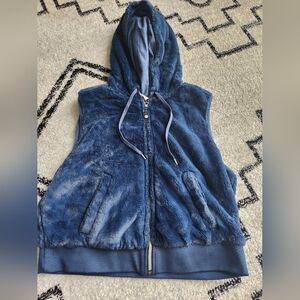 CALIA by Carrie Underwood Plush Blue Vest